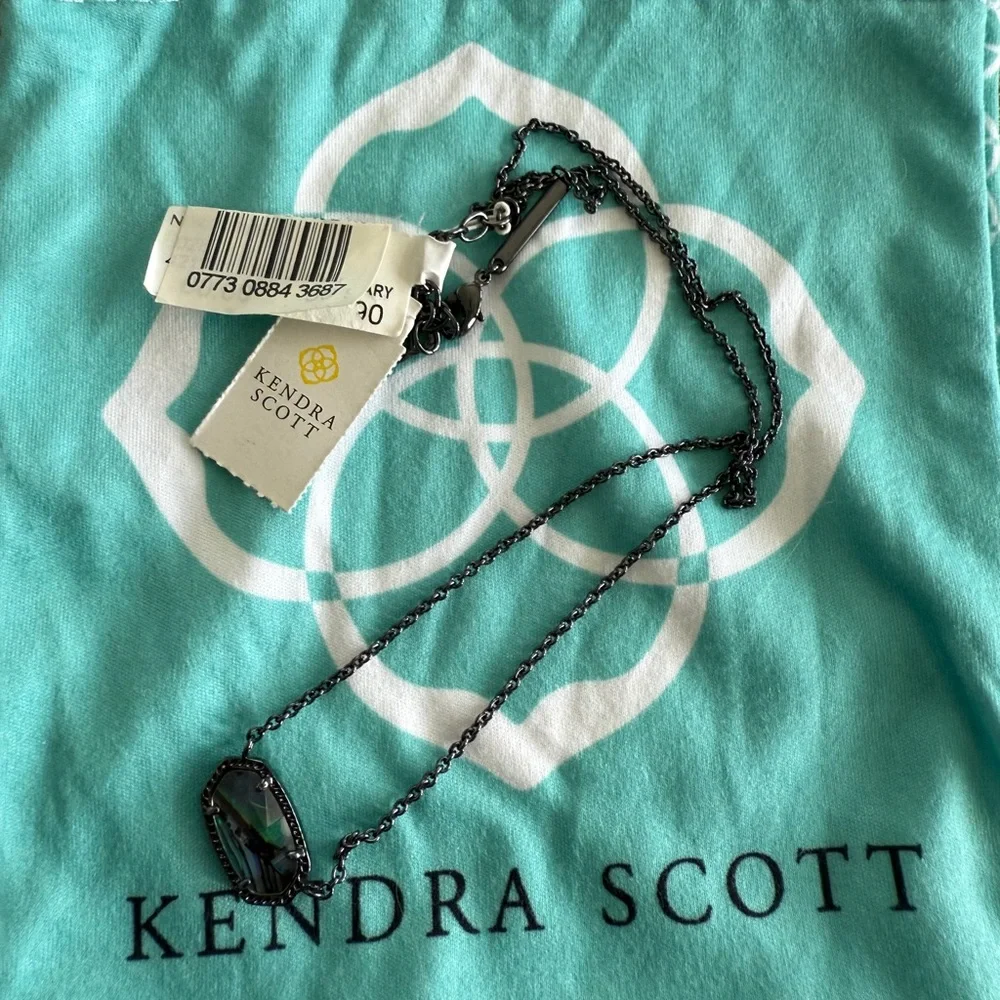 Kendra Scott Iridescent Pendant Necklace - Picture 1 of 5